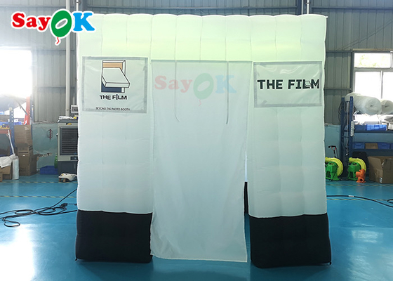 Inflatable Tent Camping SGS Inflatable Photo Booth Tent 360 Degree Photo Video Booth With LED Light