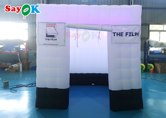 Inflatable Tent Camping SGS Inflatable Photo Booth Tent 360 Degree Photo Video Booth With LED Light