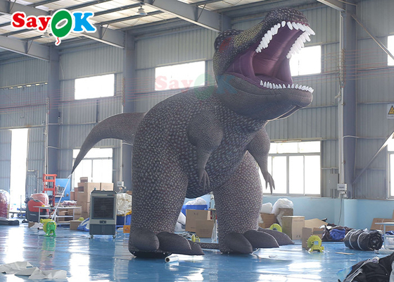 Blow Up Cartoon Characters Ferocious Dinosaur Inflatable Cartoon Characters 5m For Exhibition