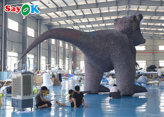 Blow Up Cartoon Characters Ferocious Dinosaur Inflatable Cartoon Characters 5m For Exhibition