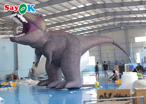 Blow Up Cartoon Characters Ferocious Dinosaur Inflatable Cartoon Characters 5m For Exhibition