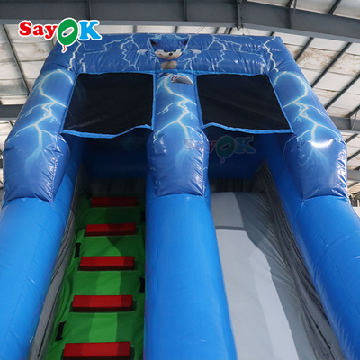 Childrens Inflatable Slide Commercial Water Inflatable Bouncer Slide With Pool Cartoon Characters For Teenagers