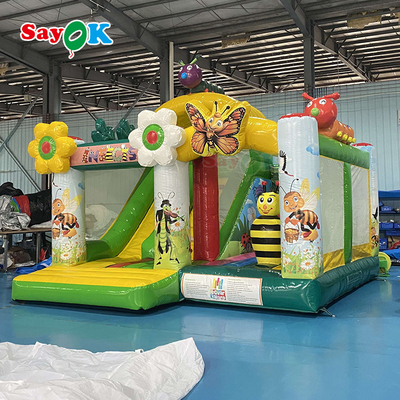 Insect Paradise Inflatable Bounce Slide Combo Jumping Castle For Amusement Park