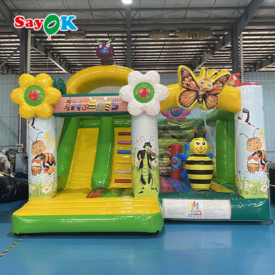 Insect Paradise Inflatable Bounce Slide Combo Jumping Castle For Amusement Park