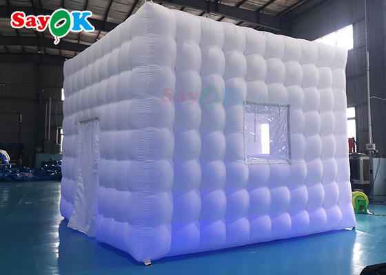 Custom Inflatable Tent LED Oxford Inflatable Cube Tent Square Party Center Marquee For Exhibition