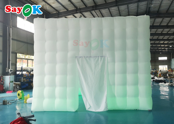 Custom Inflatable Tent LED Oxford Inflatable Cube Tent Square Party Center Marquee For Exhibition