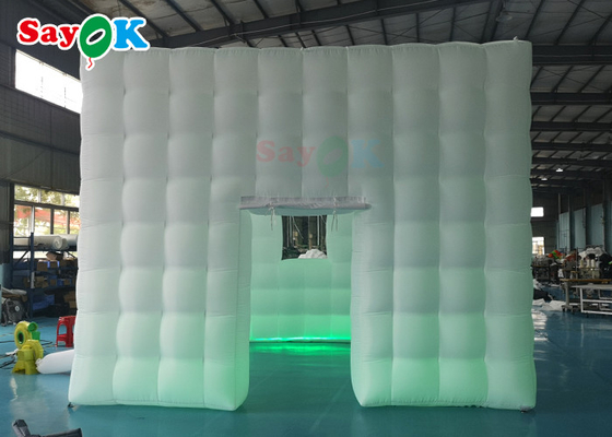 Custom Inflatable Tent LED Oxford Inflatable Cube Tent Square Party Center Marquee For Exhibition