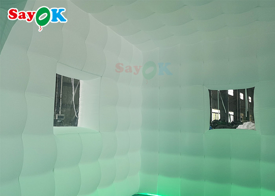 Custom Inflatable Tent LED Oxford Inflatable Cube Tent Square Party Center Marquee For Exhibition
