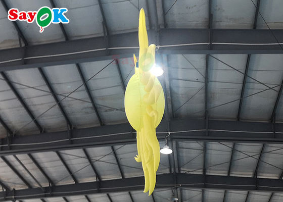 Portable Yellow Inflatable Lighting Decoration Sun Model Hanging