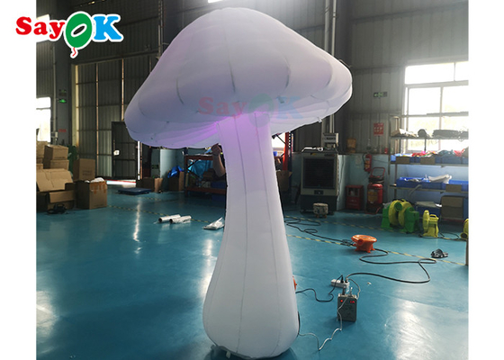 Full Printing Color Giant Inflatable Mushroom Decoration With Blower