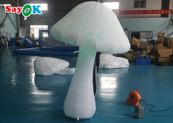 Full Printing Color Giant Inflatable Mushroom Decoration With Blower