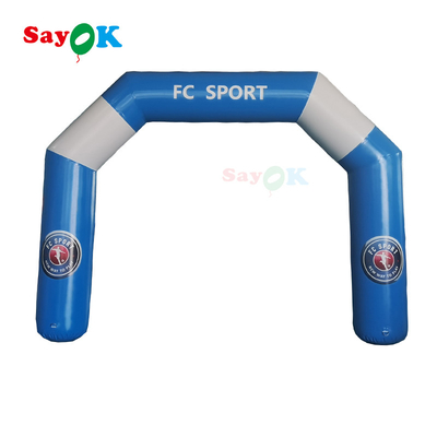 3x2.5m Inflatable Start Finish Arch Inflatable Entrance Arch Blue And White