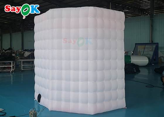 Octagonal Inflatable Photo Booth Tents Oxford Cloth Material White