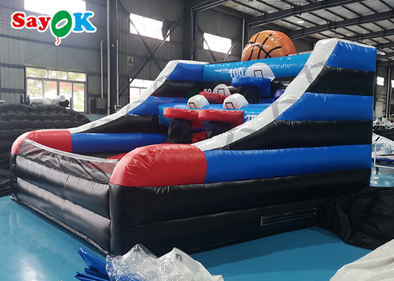 Inflatable Basketball Game 4x4x3mH Tarpaulin Inflatable Sports Games Kids Basketball Game Blow Up Shooting Table