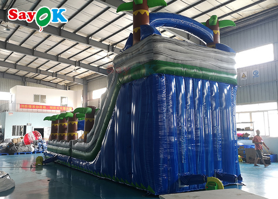 Giant Bouncy Slide OEM Funny Blow Up Palm Tree Water Slide Inflatable Jumpers Inflatable Bounce House With Slide