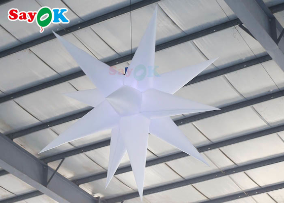 2m Inflatable Lighting Decoration Hanging Star Outdoor Activity Decorative Lamp