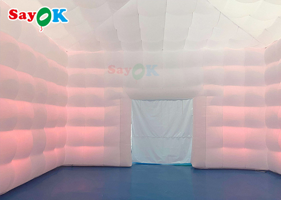 Mobile 8x8x4m Outdoor White Inflatable Air Tent For Happy Parties Inflatable Party Tent