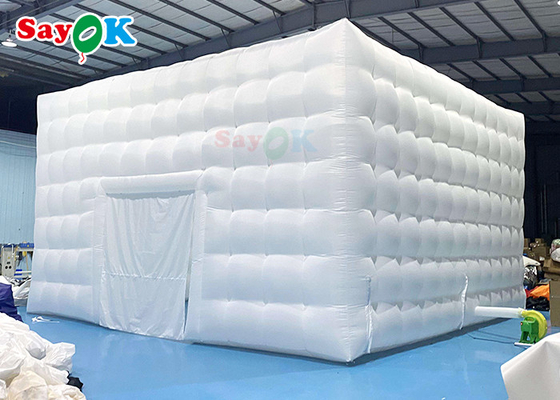 Mobile 8x8x4m Outdoor White Inflatable Air Tent For Happy Parties Inflatable Party Tent