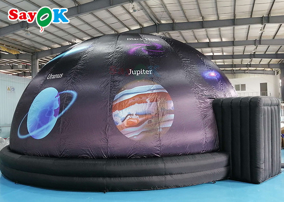 5m Diameter Inflatable Planetarium Black Projection Dome Tent For Science Dispaly