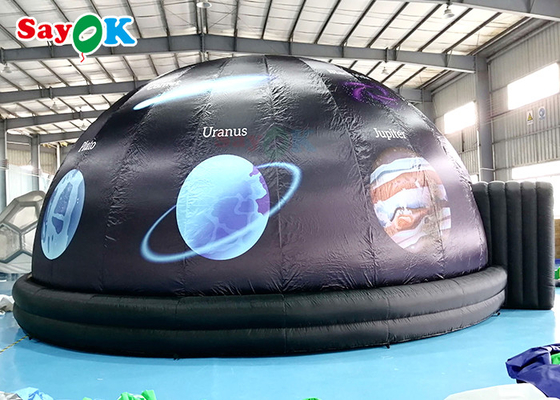 5m Diameter Inflatable Planetarium Black Projection Dome Tent For Science Dispaly