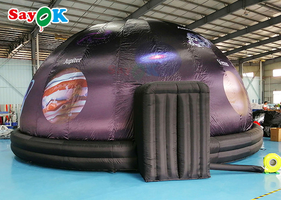 5m Diameter Inflatable Planetarium Black Projection Dome Tent For Science Dispaly