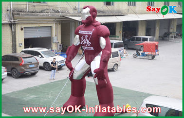 Durable Inflatable Iron Man / Spider Man Cartoon Character Hero For Event