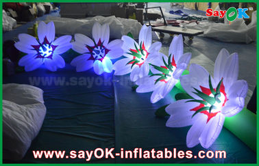 Nylon Inflatable Lighting Decoration Flower Chain For Wedding And Event