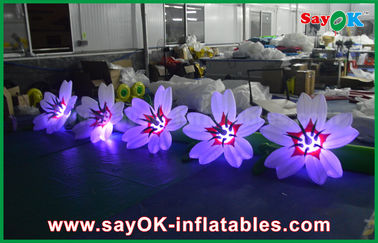 Nylon Inflatable Lighting Decoration Flower Chain For Wedding And Event