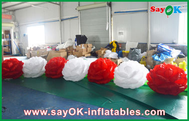 Wedding Stage Decorative Inflatable Petunia Flower Chain With LED Lights