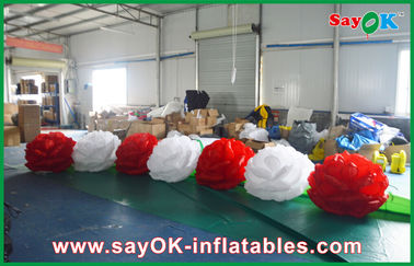 Wedding Stage Decorative Inflatable Petunia Flower Chain With LED Lights