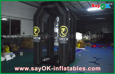 Black Oxford Custom Inflatable Products Inflatable Money Booth For Promotion , 1.5mLX2mWX 2.5mL