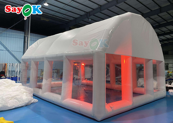 0.55Mm Pvc Inflatable Air Tent clear Airtight Dome For Swimming Pool Cover