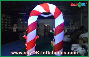 Inflatable Archway Rental Mylon Cloth Inflatable Arch Christmas Decoration Arch With LED Light