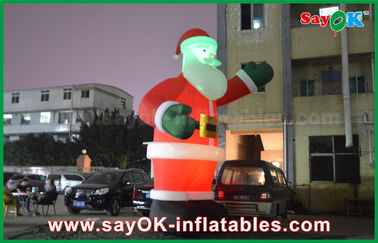 Inflatable Tall Man Inflatable Inflatable Air Dancer Festeval Decoration Santa Claus Red Color For Event