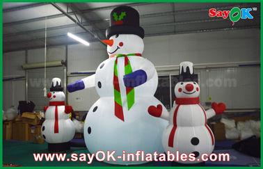 Oxford Cloth Inflatable Holiday Decorations Giant Christmas Snowman For Party