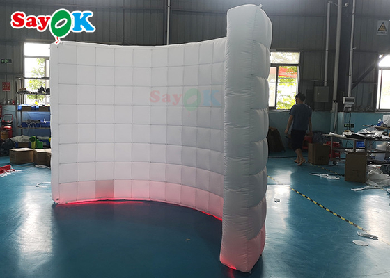 Event Exhibition Inflatable Photo Booth Wall Background Frame With LED Light