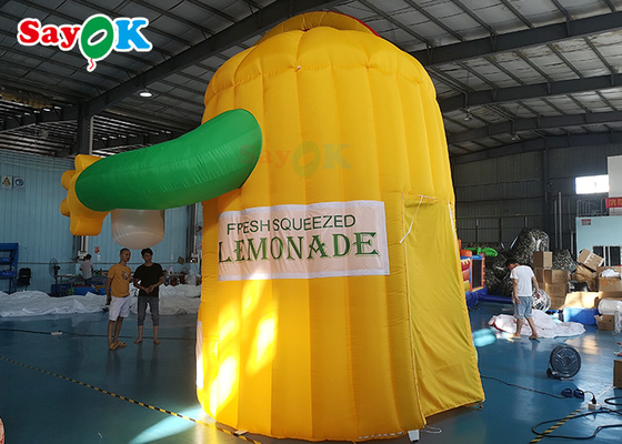 Oxford Inflatable Air Tent For Lemon Drink Promotion Portable Lemonade Booth