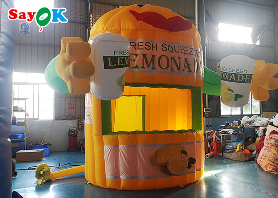 Oxford Inflatable Air Tent For Lemon Drink Promotion Portable Lemonade Booth