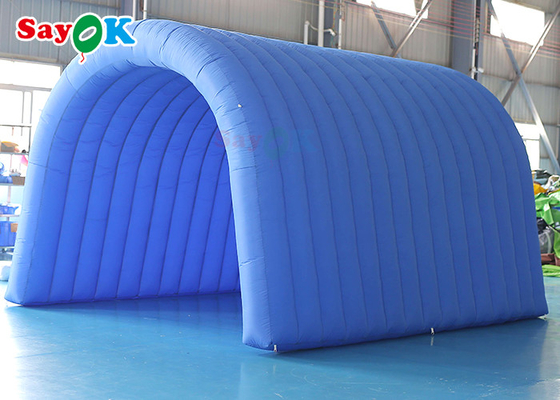 Navy Blue Custom Inflatable Tunnel 5x5x3mH Inflatable Football Entrance