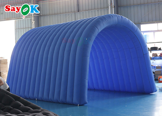 Navy Blue Custom Inflatable Tunnel 5x5x3mH Inflatable Football Entrance