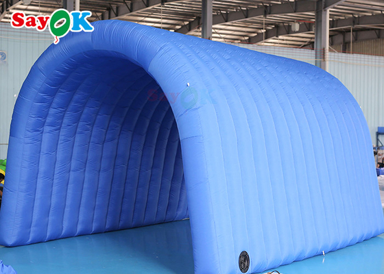 Navy Blue Custom Inflatable Tunnel 5x5x3mH Inflatable Football Entrance