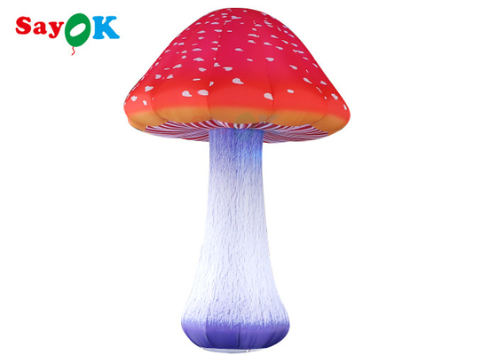 190T Nylon Cloth 4m Air Blown Mushroom Inflatable Lighting Decoration Advertising Model