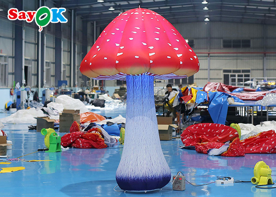 2.5m Decoration Inflatable Mushrooms Led Balloon Light Up Balloon