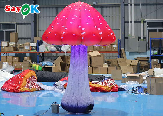 2.5m Decoration Inflatable Mushrooms Led Balloon Light Up Balloon