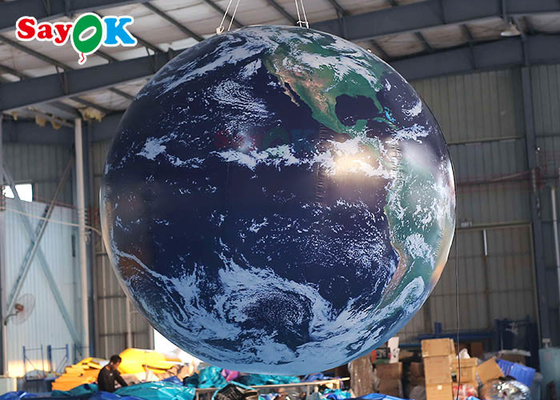 OEM PVC Inflatable Earth Globe For Advertising Blow Up Planet Ball