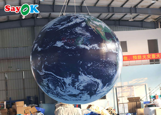 OEM PVC Inflatable Earth Globe For Advertising Blow Up Planet Ball