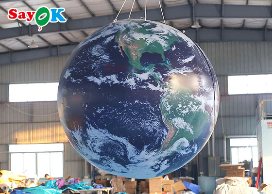OEM PVC Inflatable Earth Globe For Advertising Blow Up Planet Ball