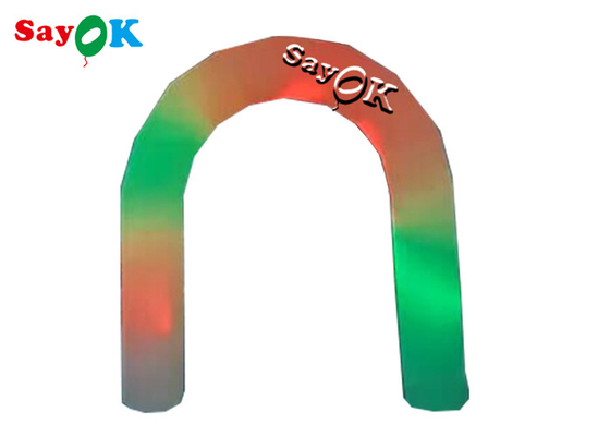 LED Lighting 2.5m Dia Oxford Cloth Inflatable Arch For Party Events Inflatable Race Arch Logo Printing