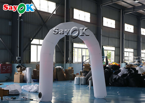 LED Lighting 2.5m Dia Oxford Cloth Inflatable Arch For Party Events Inflatable Race Arch Logo Printing