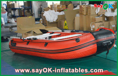 0.9mm PVC Inflatable Boats Aluminium Alloy Floor 4-6 Person Canoeing Kayak
